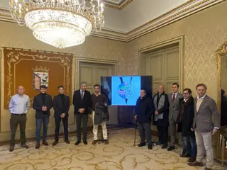 Presentación en el Ayuntamiento de los veteranos de la UDS en el Centenario | FOTO SALAMANCA24HORAS.COM
