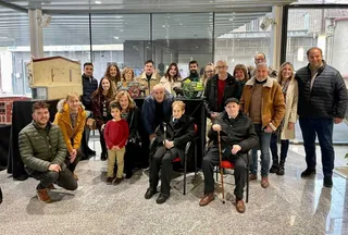 Inauguración de la exposición en homenaje al vecino de Guijuelo Julio Elices