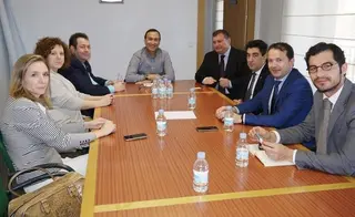 La nueva Confederación de Empresarios de Salamanca visita el Ayuntamiento