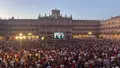 La Plaza Mayor de Salamanca vibra con la final del Mundial: los salmantinos arropan a España frente a Argentina