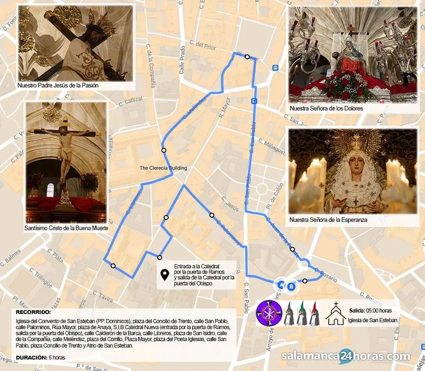 Recorrido de la Hermandad Dominicana